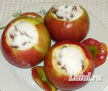 Как приготовить печеные яблоки в духовке с сушеными абрикосами рецепт с фото