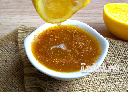 Куриные ножки в апельсиновом соусе с медом
